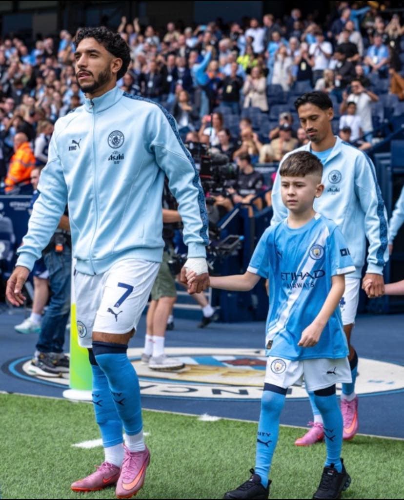 Walking out at the Etihad
